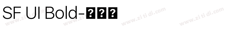 SF UI Bold字体转换